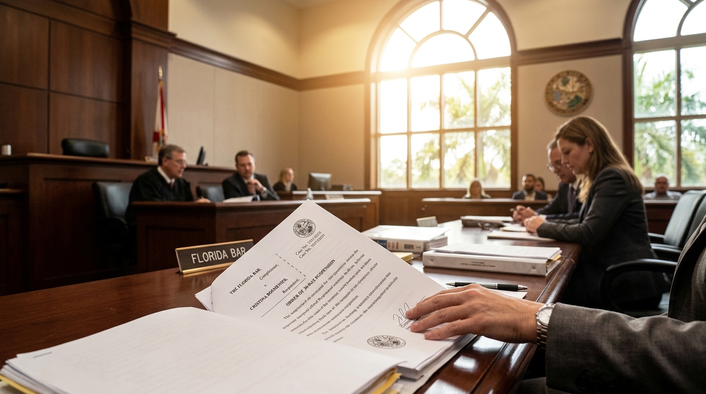 30-Day Suspension for Attorney Cristina Bosmenier