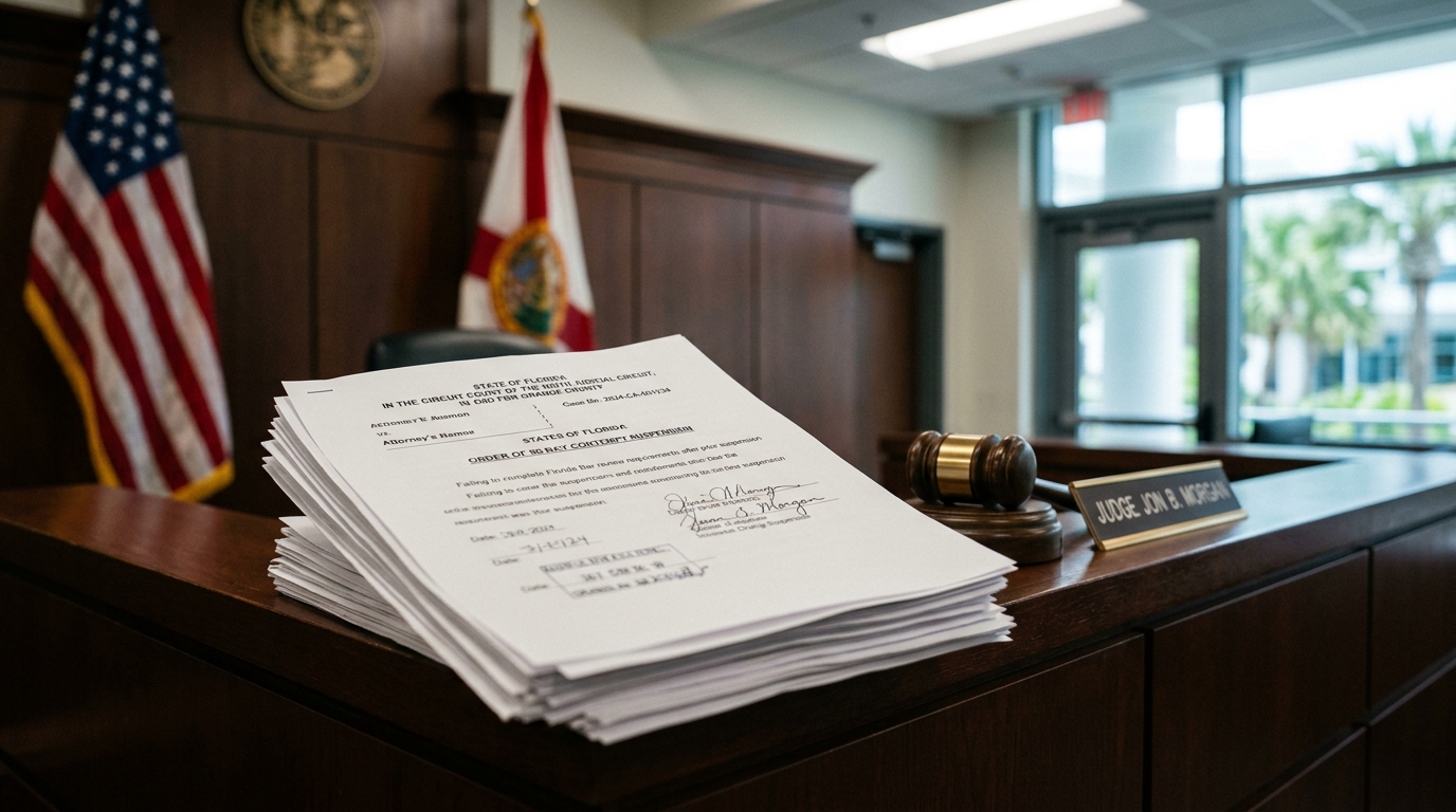 John Arthur Leklem: Orlando Attorney Suspended 90 Days for Contempt Failed to Complete Required Bar Review After Prior Suspension