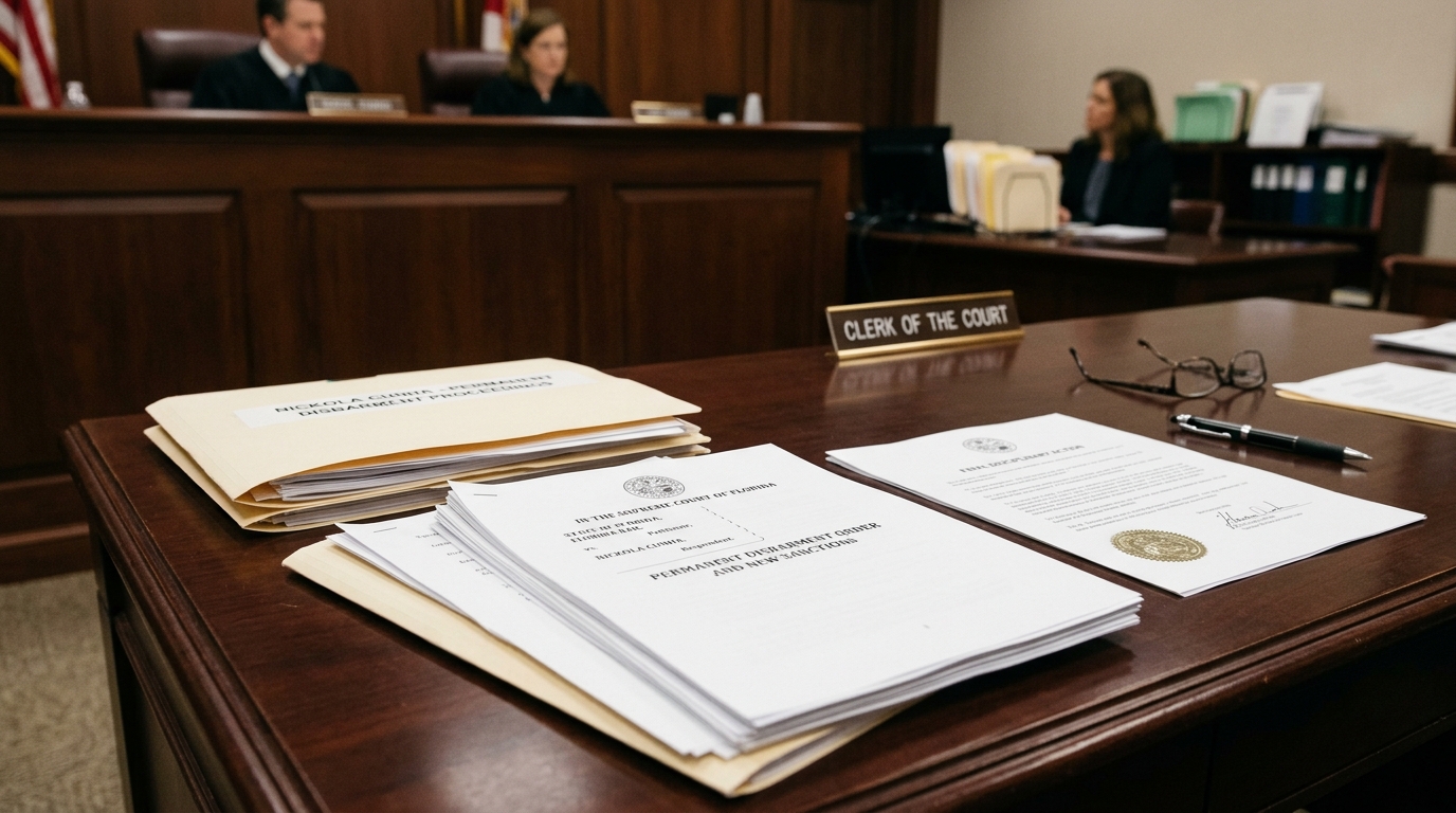 Permanent Disbarment and New Sanctions: The Case of Nickola J. Cunha