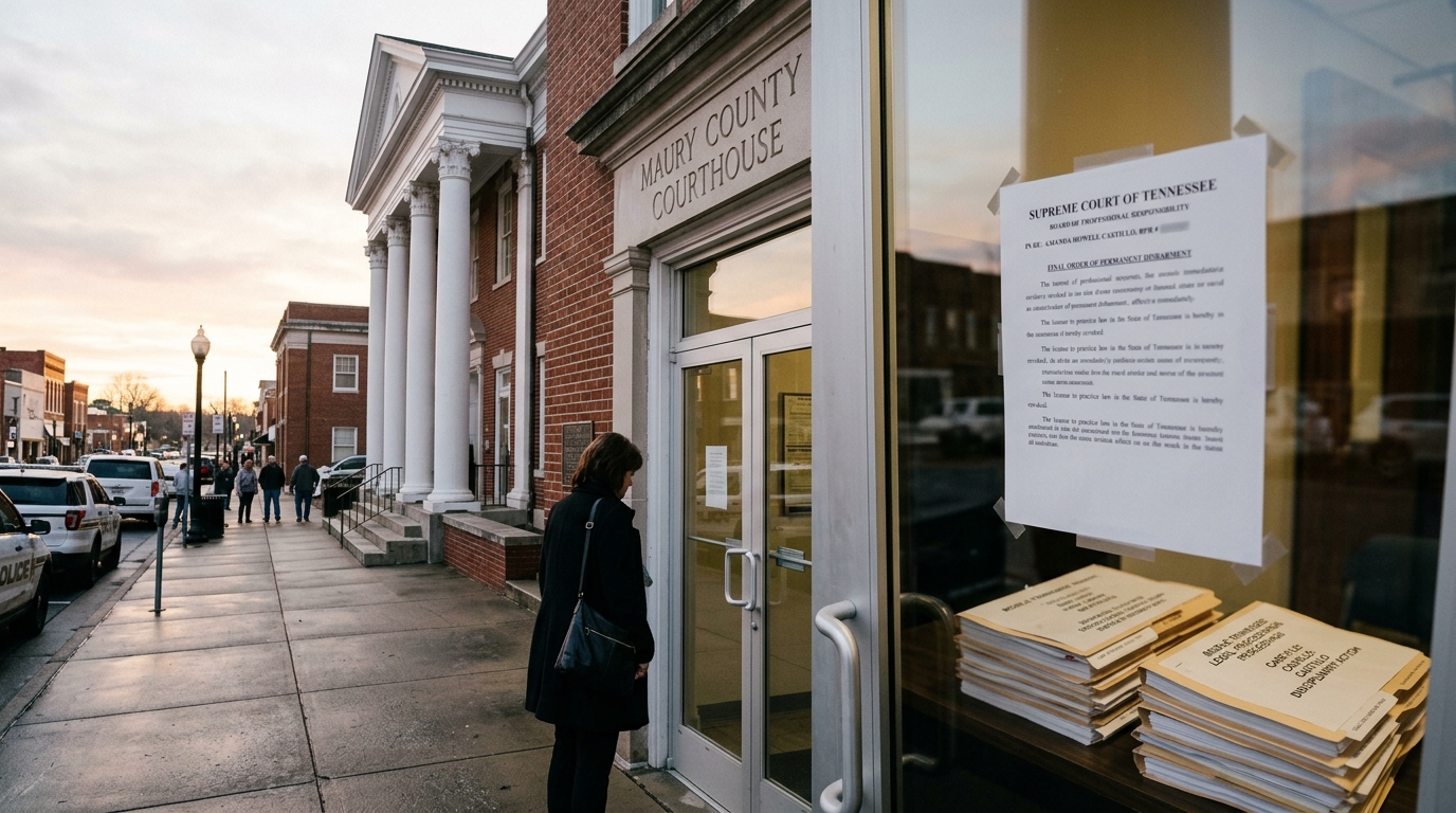 Permanent Disbarment: The Case of Maury County Attorney Amanda Howell Castillo