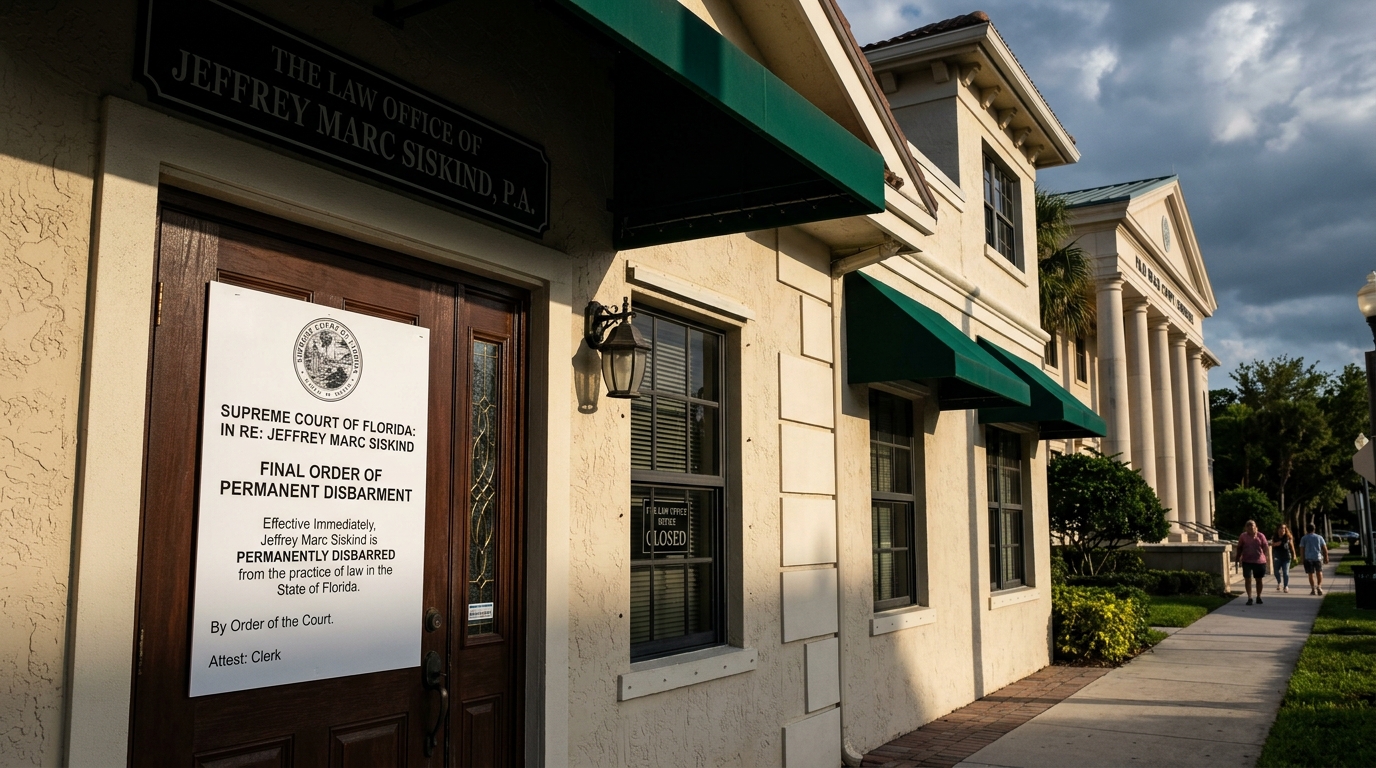 Permanent Disbarment: The Case of Wellington Attorney Jeffrey Marc Siskind