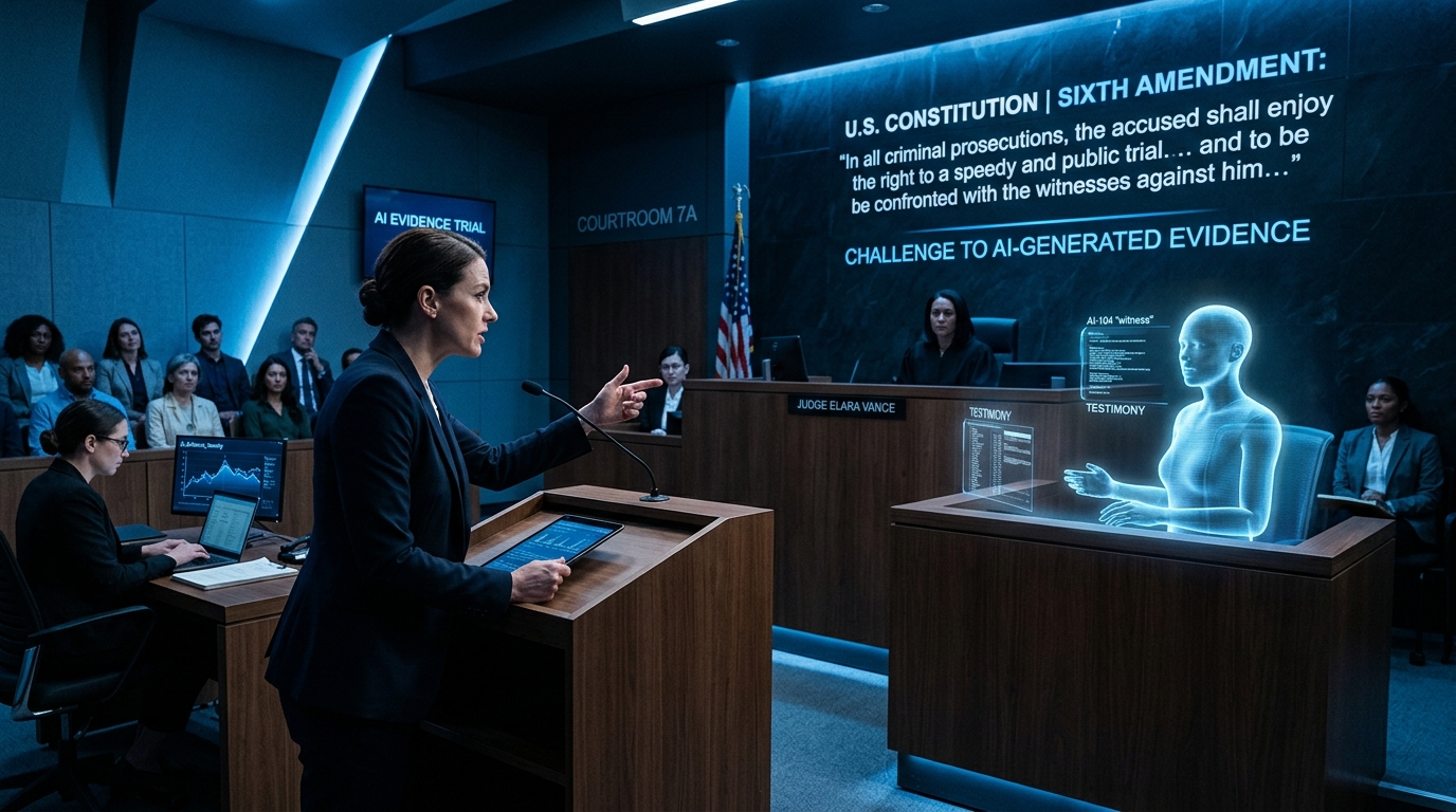The Algorithm in the Witness Box: AI-Generated Evidence and the Sixth Amendment