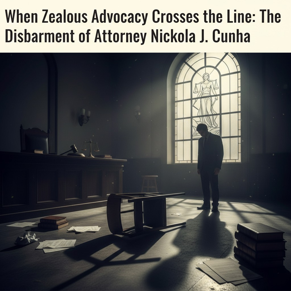 When Zealous Advocacy Crosses the Line: The Disbarment of Attorney Nickola J. Cunha
