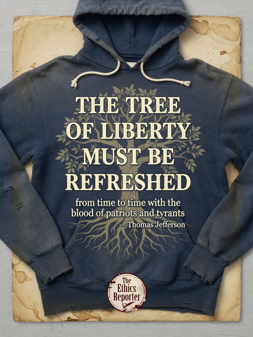 Tree of Liberty (Hoodie) β Thomas Jefferson, 1787